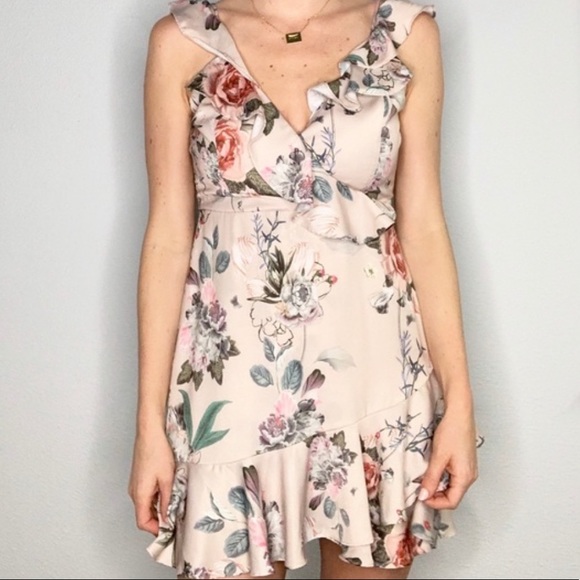 MAJORELLE SALSA FLORAL MINI RUFFLE DRESS SZ XS NWT - Picture 7 of 11